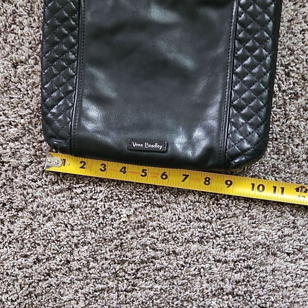 Vera Bradley Black Leather Crossbody Bag - Picture 11 of 12